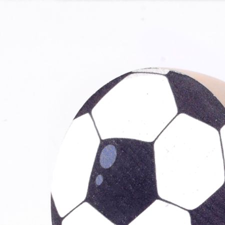 Handmade Pine Wood Football Sports Furniture Knob